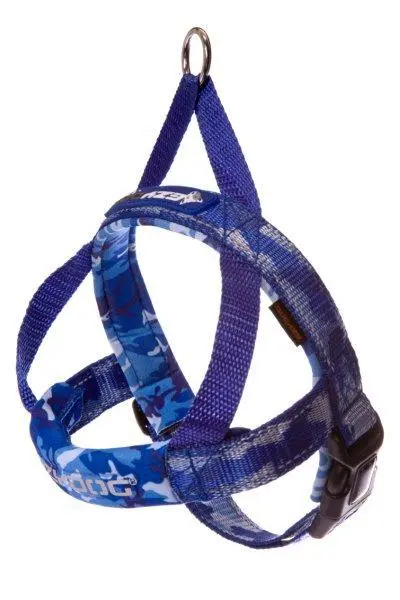 QuickFit sele blå camouflage XXS - let og fleksibel sele til små hunde